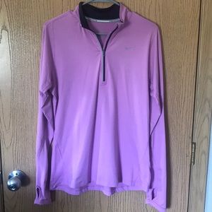 Nike Dri Fit BARELY WORN Pink 1/4 Zip!!